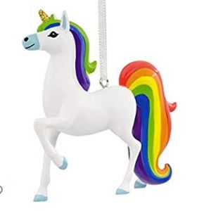 NIB Hallmark Rainbow Unicorn Ornament